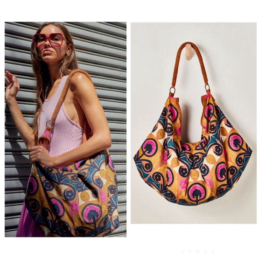NWT FREE PEOPLE Hypnotized Slouchy Tote